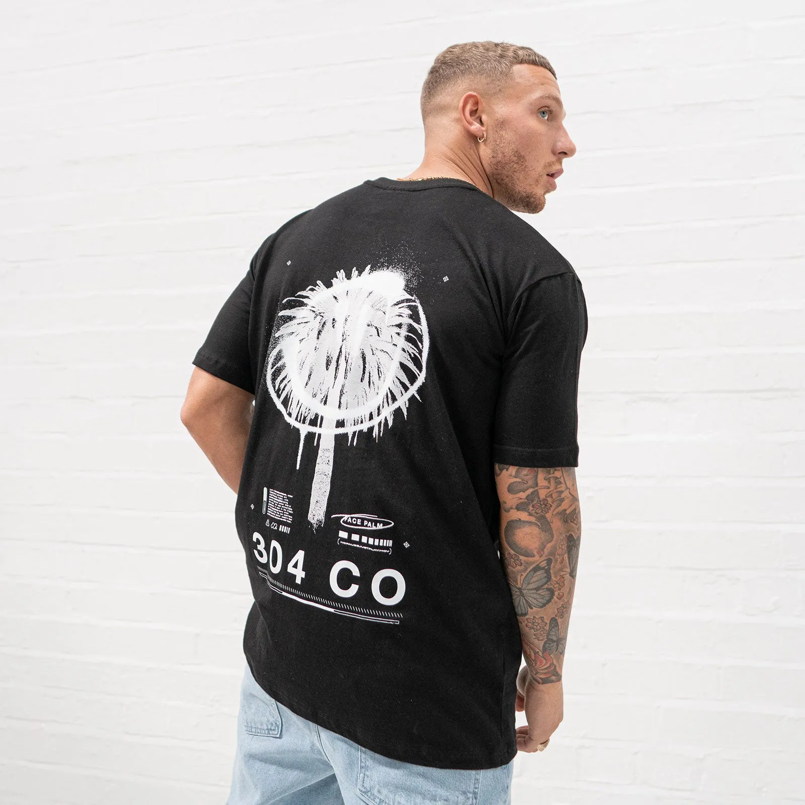 304 Face Palm T-Shirt Black