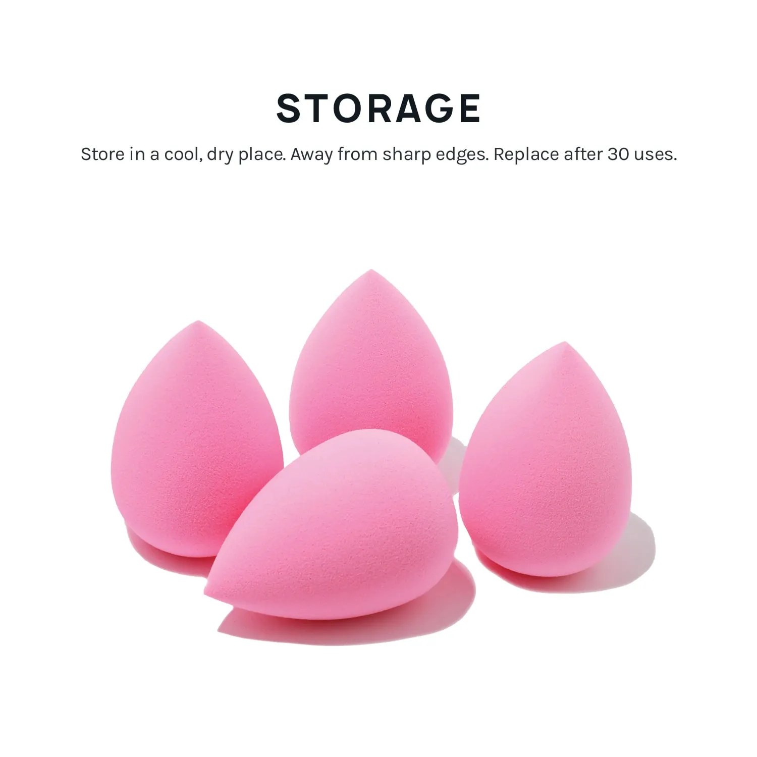 AOA Studio Makeup Sponge Set Makeup Blender latex free and high-definition 6 pcs For powder, Cream, and Liquid, Super Soft Wonder Blender Vegan Makeup Sponge