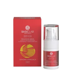 BasicLab Emulsion Serum with 0.3% Pure Retinol, 3% Vitamin C and Coenzyme Q10 15ml