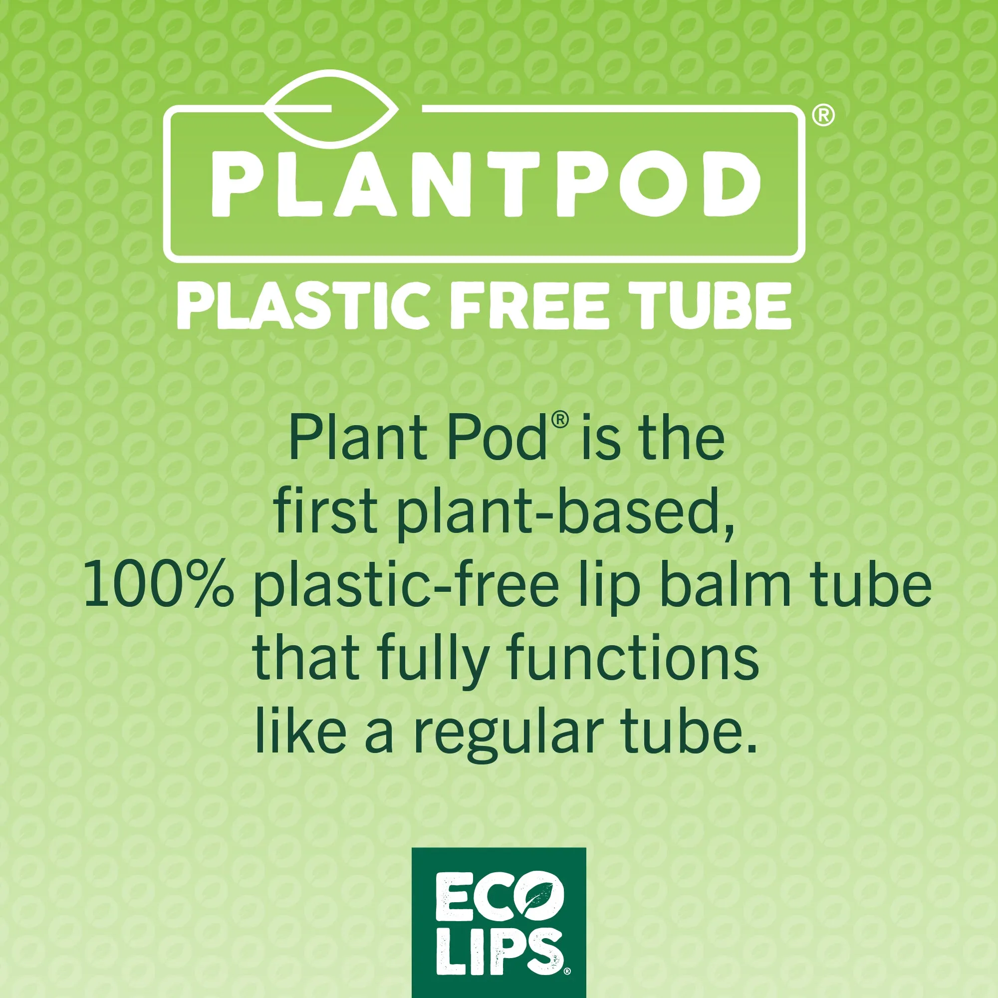 Candy Cane Plant Pod® Organic Lip Balm, 3 Pack Carton