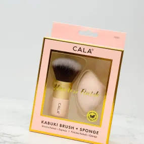 Cosmetics | Flawless Finish Kabuki Brush & Sponge| Prep Obsessed