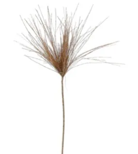 Glittered Gold Long Needle Pine Spray - 35"