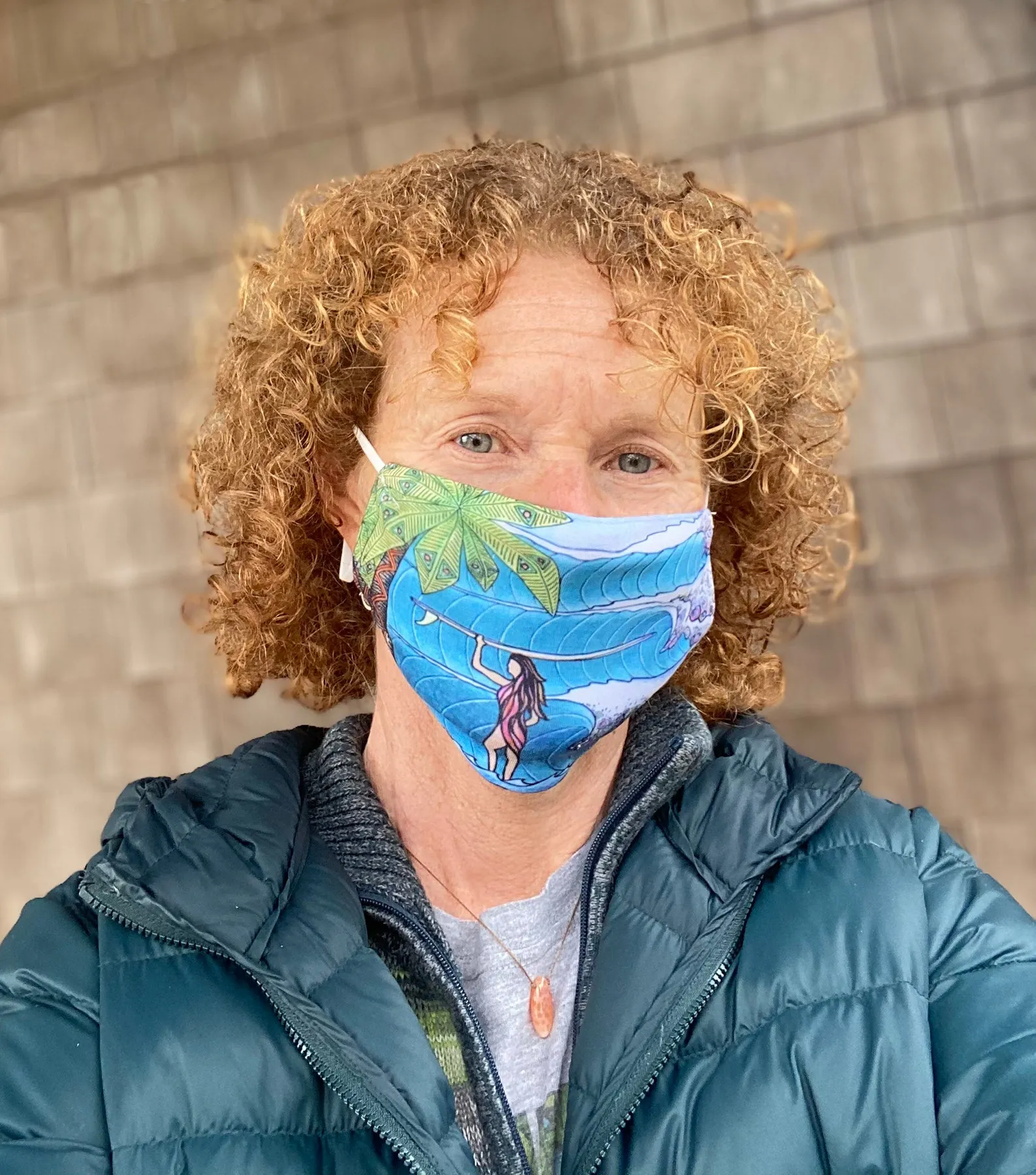 Hatteras Waves Face Mask