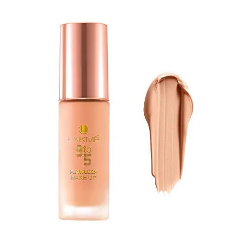 Lakme 9 To 5 Flawless Makeup Foundation, Pearl, 30ml