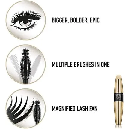 Mac Factor False Lash Epic Volume Waterproof Mascara, black, 13 ml, Max Factor
