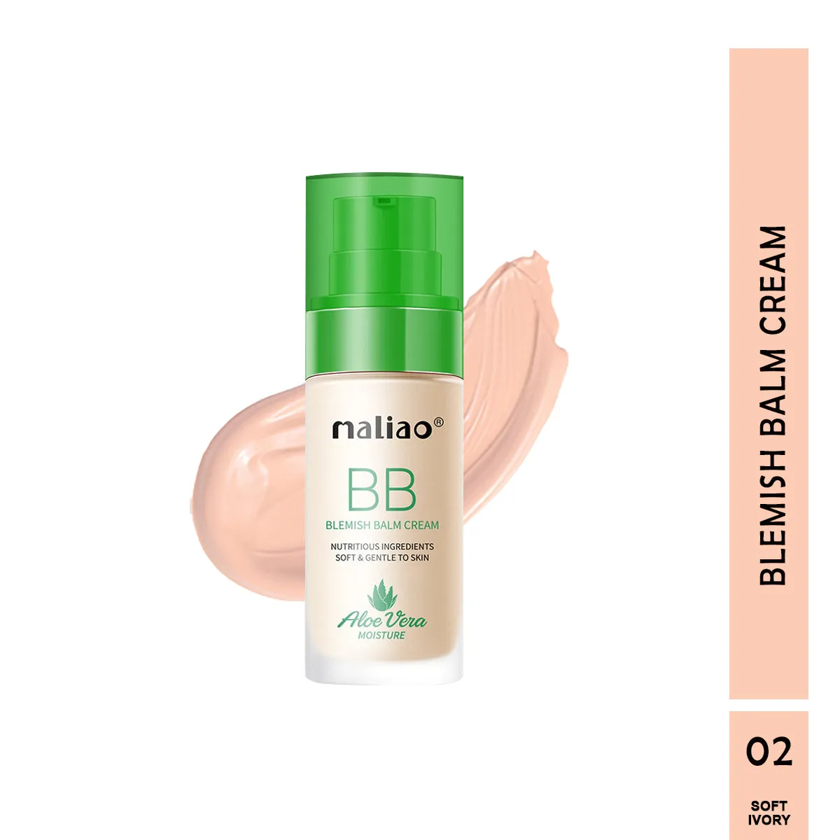 Maliao Aloe Vera BB Blemish Balm Foundation - Moisture, Nourish, and Perfect