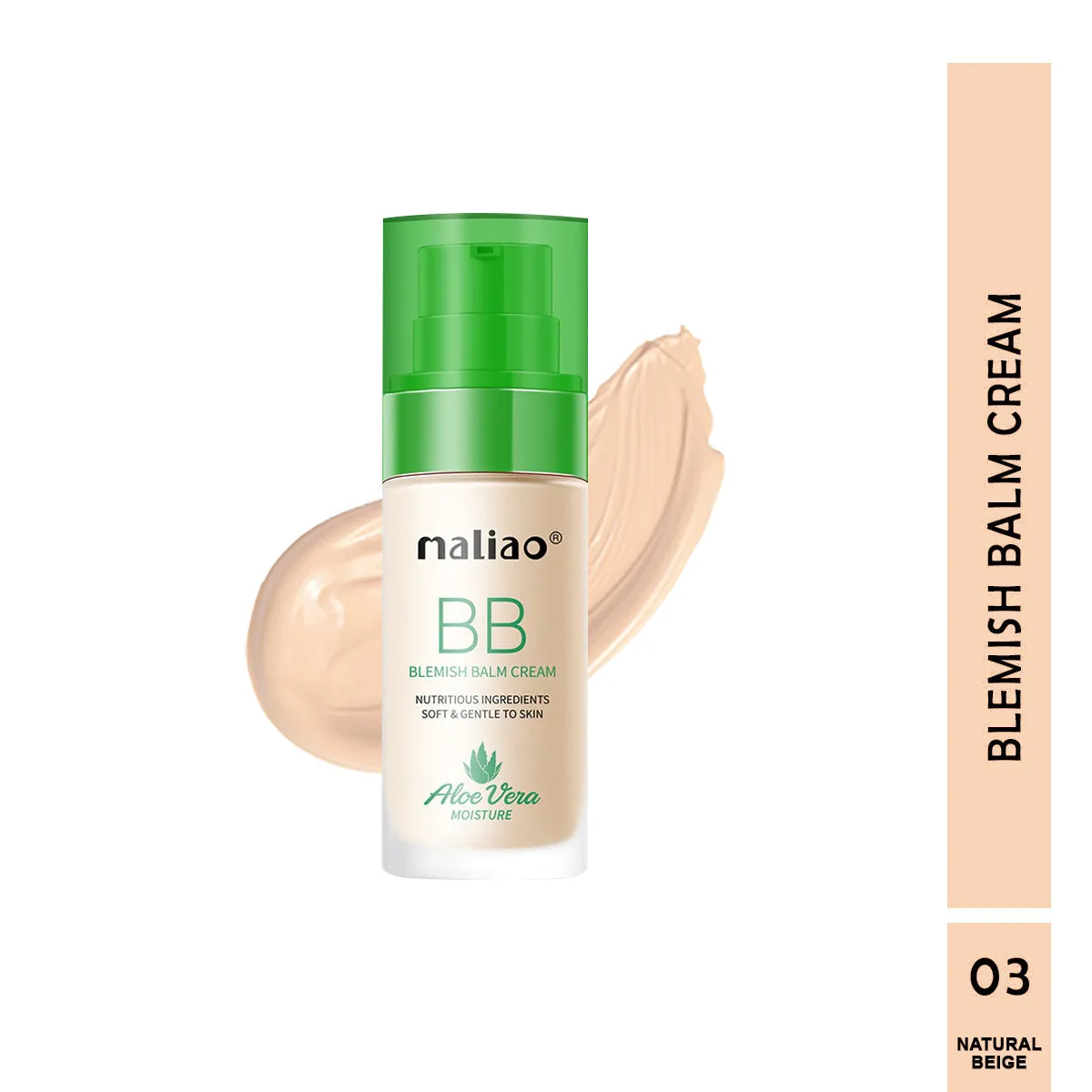 Maliao Aloe Vera BB Blemish Balm Foundation - Moisture, Nourish, and Perfect