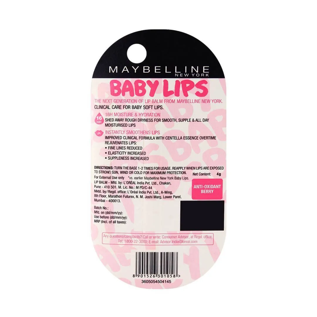 Maybelline New York Baby Lips Anti-Oxidant Berry Lip Balm