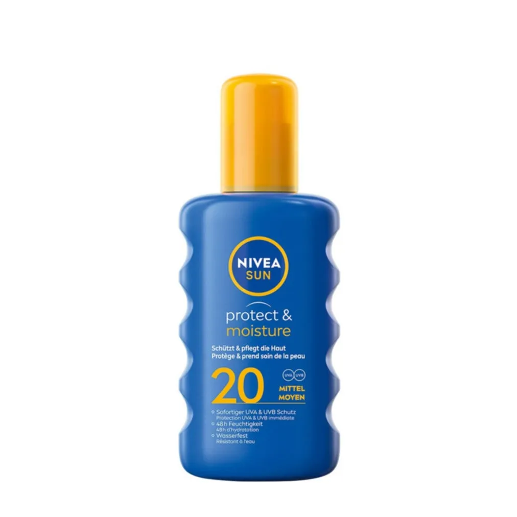 Nivea Sun - (200ml) Protect & Moisture Sun Spray Sun Cream SPF 20 (80451)