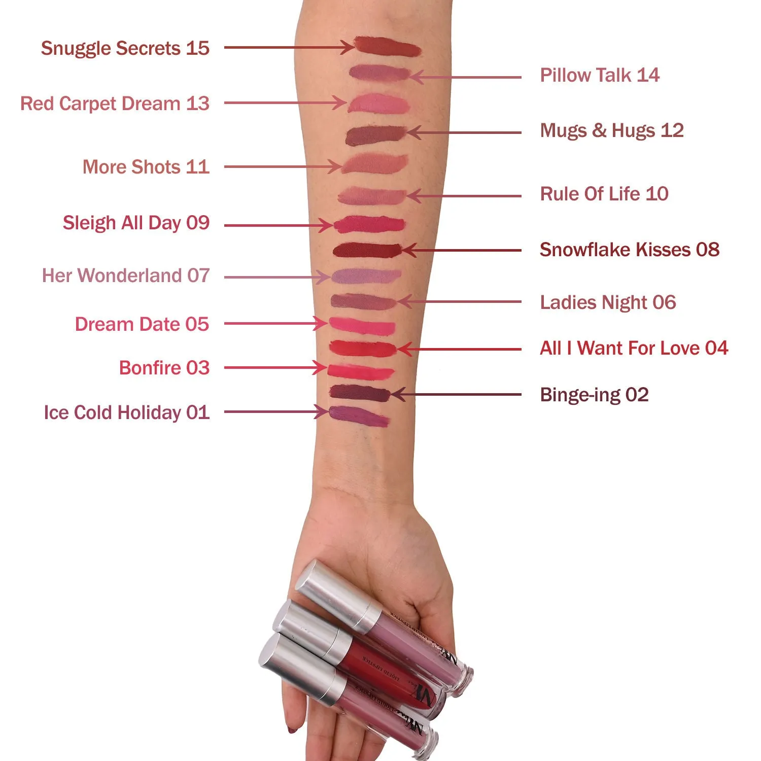 NY Bae Confessions of a Lip-a-holic Liquid Lipstick | Primer   Matte | Light Brown | Long Lasting- More Shots! 11 (4.5 ml)