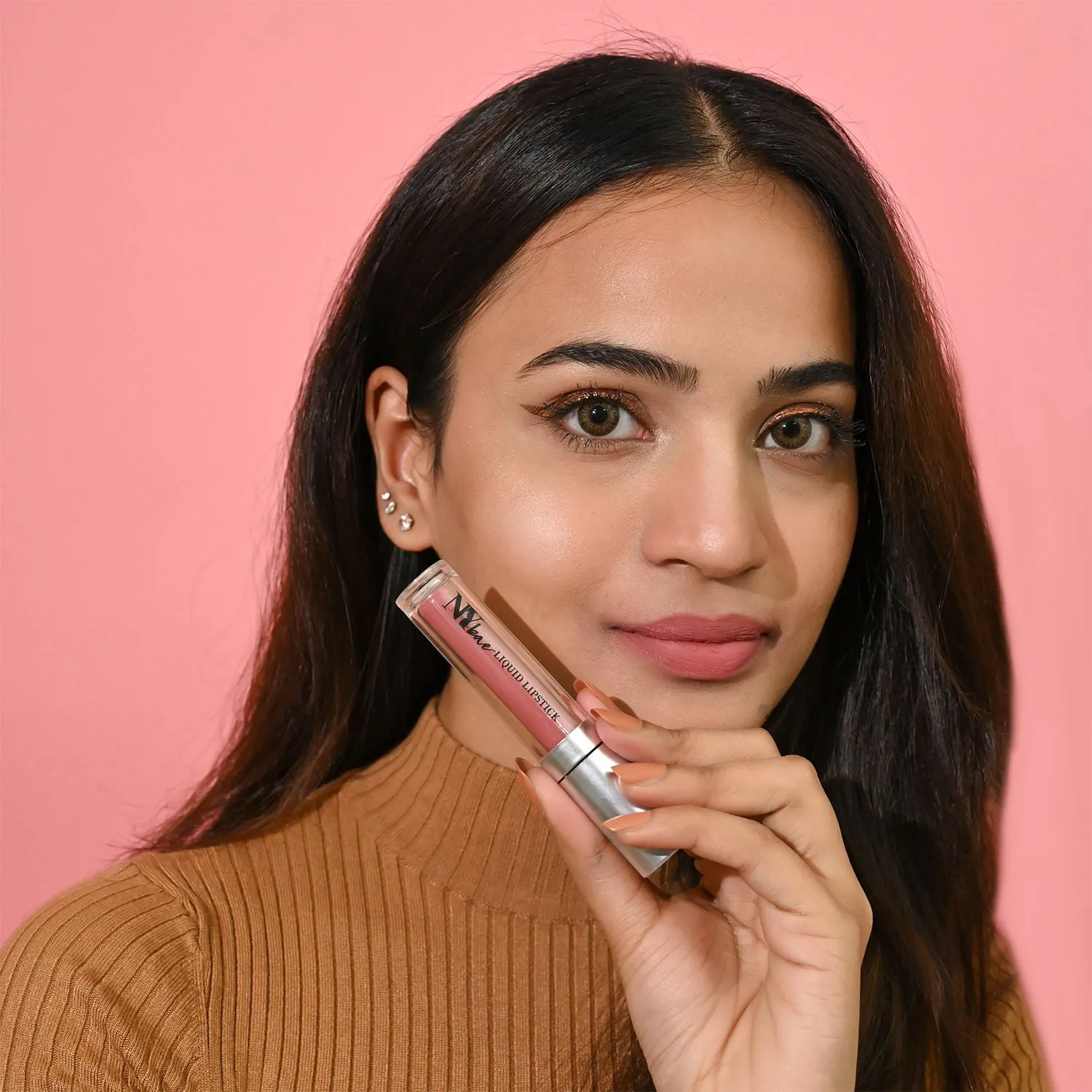 NY Bae Confessions of a Lip-a-holic Liquid Lipstick | Primer   Matte | Light Brown | Long Lasting- More Shots! 11 (4.5 ml)