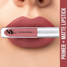 NY Bae Confessions of a Lip-a-holic Liquid Lipstick | Primer   Matte | Light Brown | Long Lasting- More Shots! 11 (4.5 ml)