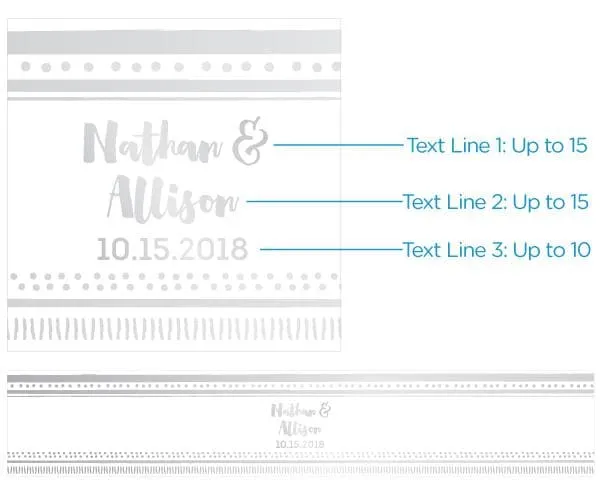 Personalized Lip Balm - Silver Foil (Set of 12)