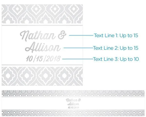 Personalized Lip Balm - Silver Foil (Set of 12)