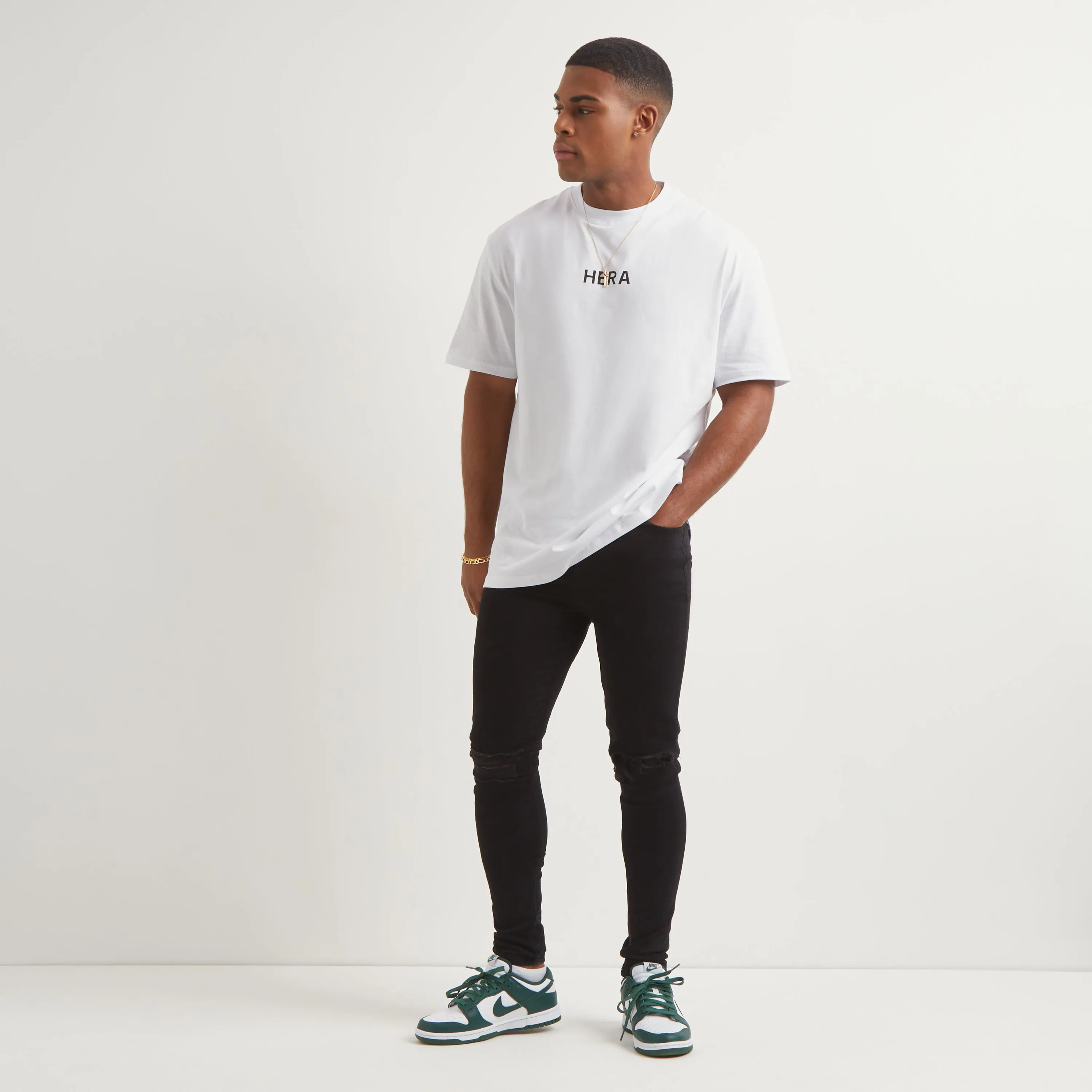 Signature Spray On Jeans - Ripped - Black