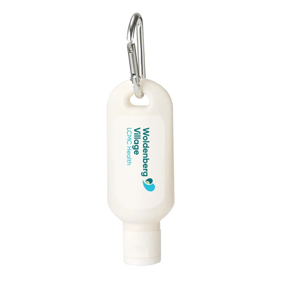 Woldenberg Village Sunscreen SPF 30 w/Carabiner
